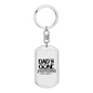 Dad'S Gone Fishing Keychain Stainless Steel or 18k Gold Dog Tag Keyring-Express Your Love Gifts