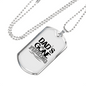 Dad'S Gone Fishing Necklace Stainless Steel or 18k Gold Dog Tag 24" Chain-Express Your Love Gifts