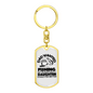 Dad Wanted Fishing Keychain Stainless Steel or 18k Gold Dog Tag Keyring-Express Your Love Gifts