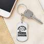 Dad Wanted Fishing Keychain Stainless Steel or 18k Gold Dog Tag Keyring-Express Your Love Gifts