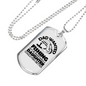 Dad Wanted Fishing Necklace Stainless Steel or 18k Gold Dog Tag 24" Chain-Express Your Love Gifts