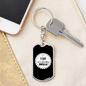 Dad With Woodworking Skills Swivel Keychain Woodworker Dog Tag Stainless Steel or 18k Gold-Express Your Love Gifts