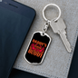 Daddy'D Hunting Buddy Antlers Keychain Stainless Steel or 18k Gold Dog Tag Keyring-Express Your Love Gifts
