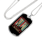 Daddy'D Hunting Buddy Necklace Stainless Steel or 18k Gold Dog Tag 24" Chain-Express Your Love Gifts