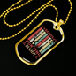 Daddy'D Hunting Buddy Necklace Stainless Steel or 18k Gold Dog Tag 24" Chain-Express Your Love Gifts
