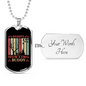 Daddy'D Hunting Buddy Necklace Stainless Steel or 18k Gold Dog Tag 24" Chain-Express Your Love Gifts