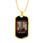 Daddy'D Hunting Buddy Necklace Stainless Steel or 18k Gold Dog Tag 24" Chain-Express Your Love Gifts