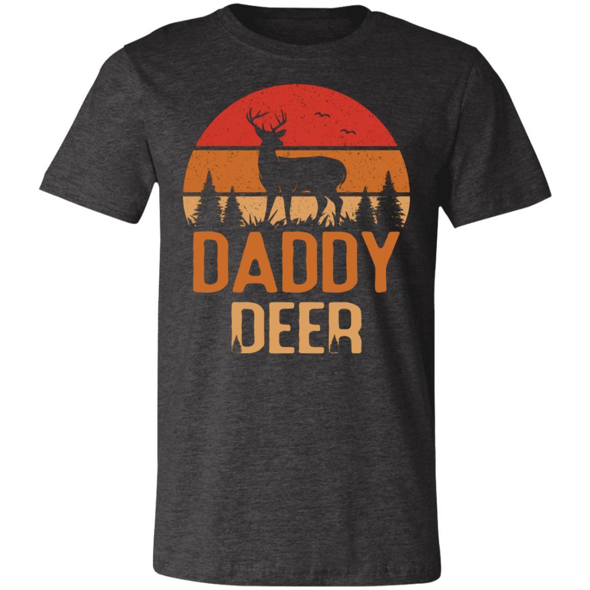Daddy Deer Antlers Hunter Gift T-Shirt-Express Your Love Gifts
