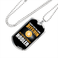 Daddy Get Some Bit Coin Crypto Necklace Stainless Steel or 18k Gold Dog Tag 24" Chain-Express Your Love Gifts