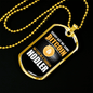 Daddy Get Some Bit Coin Crypto Necklace Stainless Steel or 18k Gold Dog Tag 24" Chain-Express Your Love Gifts