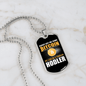 Daddy Get Some Bit Coin Crypto Necklace Stainless Steel or 18k Gold Dog Tag 24" Chain-Express Your Love Gifts