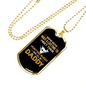 Daddy Hunting Buddy Necklace Stainless Steel or 18k Gold Dog Tag 24" Chain-Express Your Love Gifts
