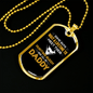 Daddy Hunting Buddy Necklace Stainless Steel or 18k Gold Dog Tag 24" Chain-Express Your Love Gifts