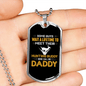 Daddy Hunting Buddy Necklace Stainless Steel or 18k Gold Dog Tag 24" Chain-Express Your Love Gifts