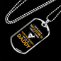 Daddy Hunting Buddy Necklace Stainless Steel or 18k Gold Dog Tag 24" Chain-Express Your Love Gifts
