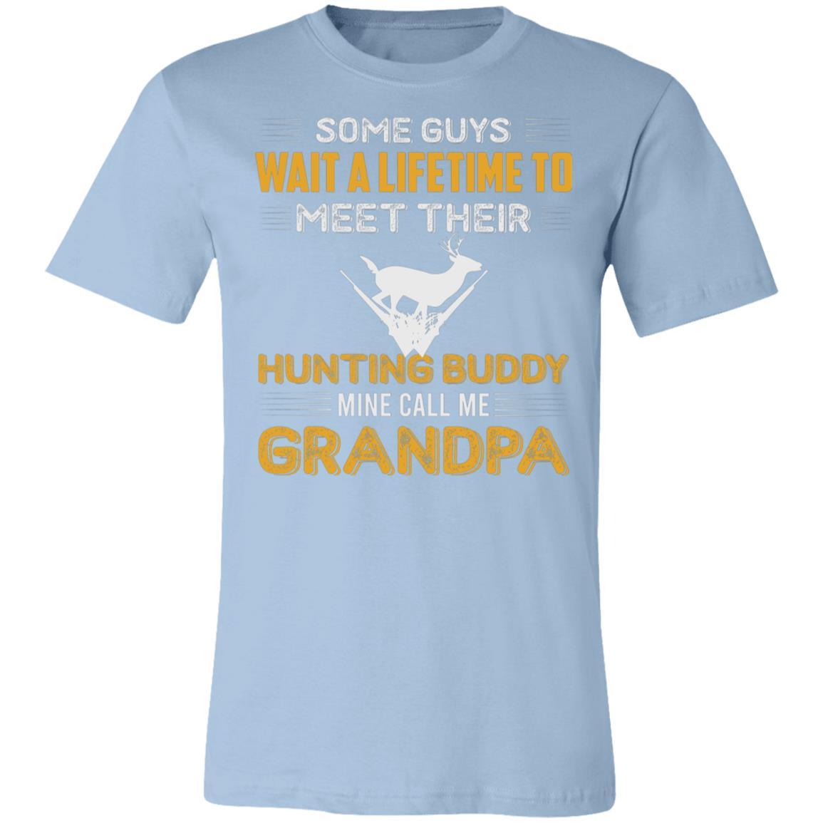Daddy Hunting Buddy White Hunter Gift T-Shirt-Express Your Love Gifts