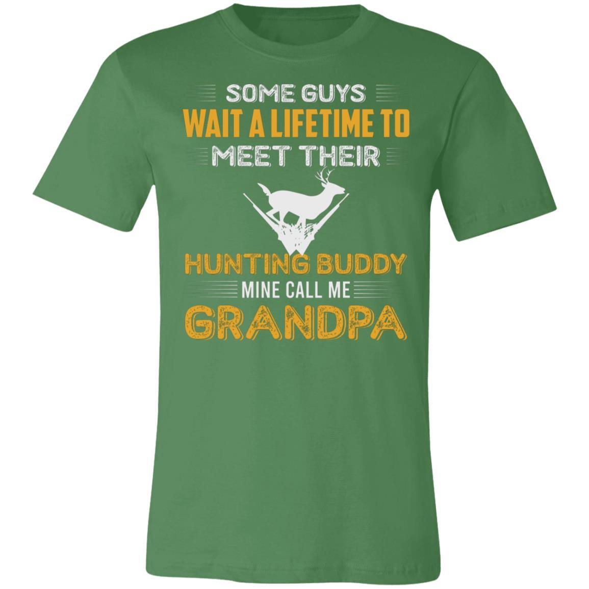 Daddy Hunting Buddy White Hunter Gift T-Shirt-Express Your Love Gifts