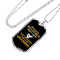 Daddy Hunting Buddy White Necklace Stainless Steel or 18k Gold Dog Tag 24" Chain-Express Your Love Gifts