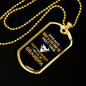 Daddy Hunting Buddy White Necklace Stainless Steel or 18k Gold Dog Tag 24" Chain-Express Your Love Gifts