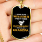 Daddy Hunting Buddy White Necklace Stainless Steel or 18k Gold Dog Tag 24" Chain-Express Your Love Gifts
