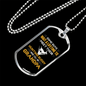 Daddy Hunting Buddy White Necklace Stainless Steel or 18k Gold Dog Tag 24" Chain-Express Your Love Gifts
