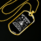 Daddy Is A Firefighter Gift Stainless Steel or 18k Gold Dog Tag 24" Chain-Express Your Love Gifts