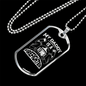 Daddy Is A Firefighter Gift Stainless Steel or 18k Gold Dog Tag 24" Chain-Express Your Love Gifts