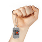 Daddy Is My Hero Firefighter Gift Stainless Steel or 18k Gold Dog Tag 24" Chain-Express Your Love Gifts