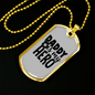 Daddy Is My Hero Police Necklace Stainless Steel or 18k Gold Dog Tag 24"-Express Your Love Gifts