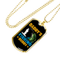 Daddy'S Fishing Buddy Fish Necklace Stainless Steel or 18k Gold Dog Tag 24" Chain-Express Your Love Gifts