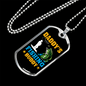 Daddy'S Fishing Buddy Fish Necklace Stainless Steel or 18k Gold Dog Tag 24" Chain-Express Your Love Gifts