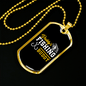 Daddy'S Fishing Buddy Necklace Stainless Steel or 18k Gold Dog Tag 24" Chain-Express Your Love Gifts