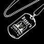 Daddy's Fishing Buddy White Necklace Stainless Steel or 18k Gold Dog Tag 24" Chain-Express Your Love Gifts