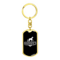 Daddy'S Hunting Buddy Dog Keychain Stainless Steel or 18k Gold Dog Tag Keyring-Express Your Love Gifts