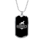 Daddy'S Hunting Buddy Dog Necklace Stainless Steel or 18k Gold Dog Tag 24" Chain-Express Your Love Gifts