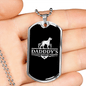 Daddy'S Hunting Buddy Dog Necklace Stainless Steel or 18k Gold Dog Tag 24" Chain-Express Your Love Gifts