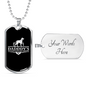Daddy'S Hunting Buddy Dog Necklace Stainless Steel or 18k Gold Dog Tag 24" Chain-Express Your Love Gifts