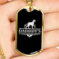 Daddy'S Hunting Buddy Dog Necklace Stainless Steel or 18k Gold Dog Tag 24" Chain-Express Your Love Gifts