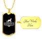 Daddy'S Hunting Buddy Dog Necklace Stainless Steel or 18k Gold Dog Tag 24" Chain-Express Your Love Gifts