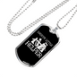 Daddy'S Little Helper Woodworker Dog Tag Stainless Steel or 18k Gold W 24"-Express Your Love Gifts