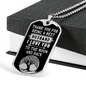 Daddy Thank You Necklace Stainless Steel or 18k Gold Dog Tag 24" Chain-Express Your Love Gifts