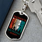 Daddys Hunter'S Keychain Gift Stainless Steel or 18k Gold Dog Tag Keyring-Express Your Love Gifts