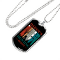 Daddys Hunting Necklace Stainless Steel or 18k Gold Dog Tag 24" Chain-Express Your Love Gifts