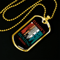 Daddys Hunting Necklace Stainless Steel or 18k Gold Dog Tag 24" Chain-Express Your Love Gifts