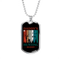 Daddys Hunting Necklace Stainless Steel or 18k Gold Dog Tag 24" Chain-Express Your Love Gifts