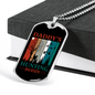 Daddys Hunting Necklace Stainless Steel or 18k Gold Dog Tag 24" Chain-Express Your Love Gifts