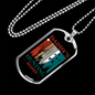 Daddys Hunting Necklace Stainless Steel or 18k Gold Dog Tag 24" Chain-Express Your Love Gifts