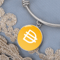 Dai Stablecoin (DAI) Bracelet Stainless Steel or 18k Gold Circle Bangle-Express Your Love Gifts