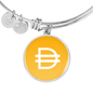 Dai Stablecoin (DAI) Bracelet Stainless Steel or 18k Gold Circle Bangle-Express Your Love Gifts