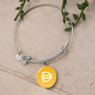 Dai Stablecoin (DAI) Bracelet Stainless Steel or 18k Gold Circle Bangle-Express Your Love Gifts